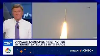Amazon launches first Kuiper internet satellites into space