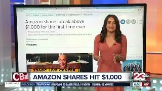 Amazon shares hit $1,000 for the first time
