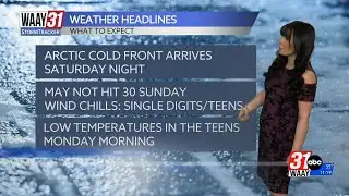 Amber is tracking very cold air for the weekend