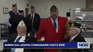 American Legion Commander Visits Erie