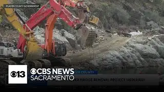 American River bridge removal project underway
