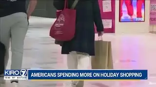 Americans spending more on holiday shopping