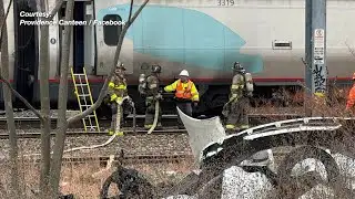 Amtrak coaches catch fire, passengers evacuated from station