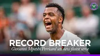 AN 153MPH SERVE 🤯 | Giovanni Mpetshi Perricard breaks Wimbledon serve record
