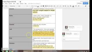 Analyzing a News report