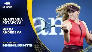 Anastasia Potapova vs. Mirra Andreeva Highlights | 2025 US Open Round 2