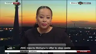ANC rejects Mchunu