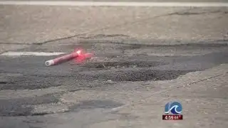 Andy Fox on I-264 pothole patrol