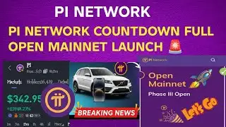 ANNOUNCEMENT PI NETWORK COUNTDOWN FULL OPEN MAINNET LAUNCH 🚨‎