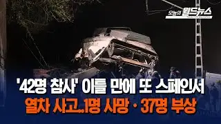 Another train accident in Spain... 1 dead, 37 injured.