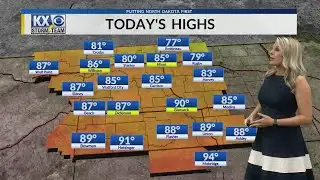 Another windy day with a temperature roller coaster ride