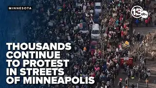 Anti-ICE protests persist in Minnesota despite cold and business shutdowns