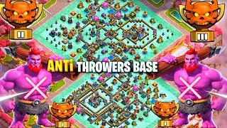 ANTI Throwers WITH perfect Traps - CWL WAR special Th18 New push Base Link | Th18 war base Link