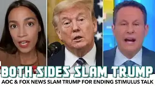 AOC & Fox News Slam Trump For Shutting Down Stimulus Talks