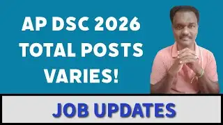 AP DSC 2026 TOTAL POSTS VARIES!