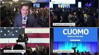 AP Live - Election night - Mike Sisak reporting on New Jersey governor race