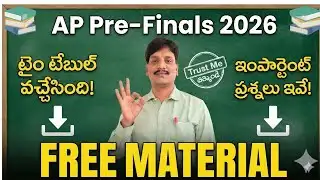 AP Pre-Finals 2026 Time Table | Important Questions &plan| Free Maths Material PDF | HR Maths