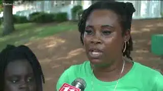 Apartment complex cleaning up after flash flood