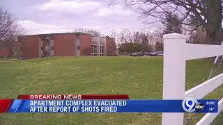 Apartment complex evacuated after report of shot fired