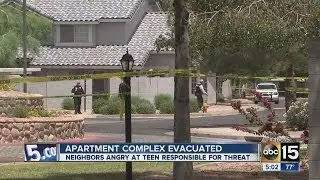 Apartment complex evacuated after student makes bomb threat