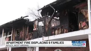 Apartment fire displacing 9 families