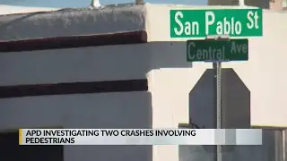 APD investigating two crashes involving pedestrians