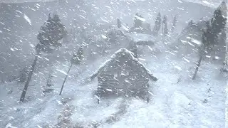 APOCALYPTIC WHITEOUT: EXTREME SNOWSTORM SOUNDS and BRUTAL WINTER STORM for Sleep | Frozen Collapse