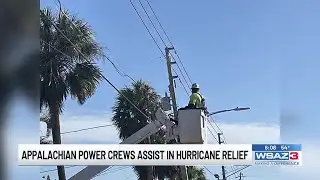 Appalachian Power crews assist in hurricane relief