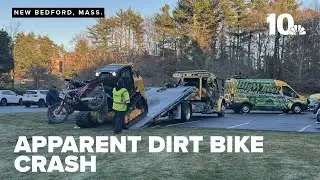 Apparent dirt bike crash in New Bedford