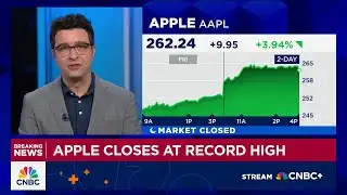 Apple closes at record high after strong iPhone 17 sales report
