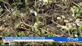 Appreciating Earth Day outside at Oxbow Park