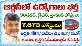 APSRTC Recruitment 2026 | Conductor, Driver, Shramik Posts | 7,673 Vacancies