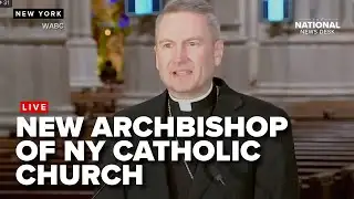 Archbishop-Designate Ronald Hicks Holds Press Conference at St. Patrick’s Cathedral