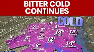 Arctic cold locks snow and ice in place across the DMV