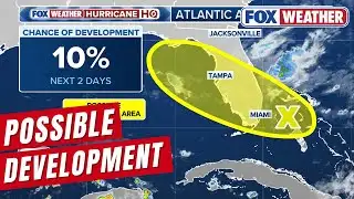 Area Of Disturbed Weather Off Florida Coast Monitored For Possible Tropical Development