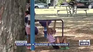 Area students explore Haight Park playground update during recess