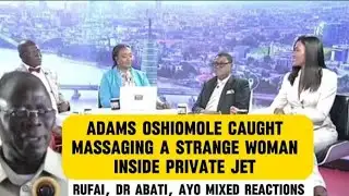 Arise On Fire — Rufai, Abati React After Oshiomole Is Caught Massaging A Woman Inside Private Jet 