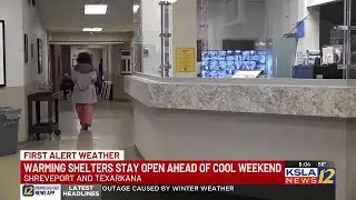 Arklatex warming shelters prepare for extremely cold weekend temperatures