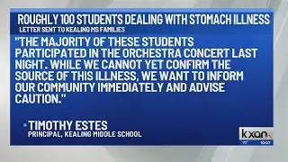 Around 100 students experienced stomach illness at Kealing Middle