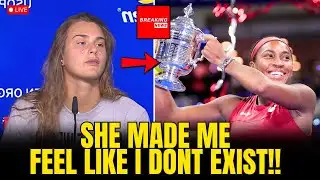 Aryna Sabalenka PANICS AND CRIES After Coco Gauff SNUBS Her While Receiving Trophy!