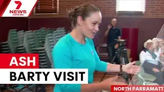 Ash Barty inspires next generation at school visit | 7NEWS