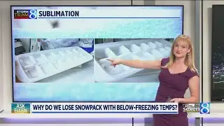 Ask Ellen: Why do we lose snowpack with below-freezing temps?