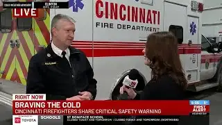 Assistant Cincinnati Fire Chief Matt Flagler shares cold weather safety warning