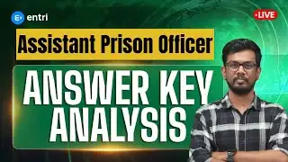 Assistant Prison officer  Answer Key Analysis | Santhosh sir  | Live | Entri