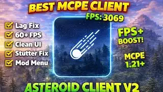 Asteroid Client V2 For MCPE 1.21+ [MOD MENU]