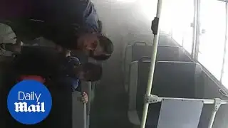 Astonishing footage shows passengers
