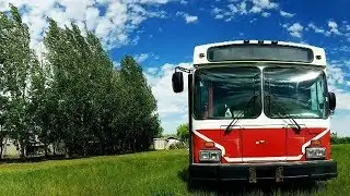 At home on transit: Couple converting bus into living space