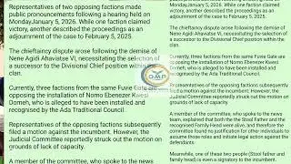 ATC JUDICIAL COMMITTEE RULES ON KUDZRAGBE DIVISIONAL CHIEF CASE PT 3 (Explainer)