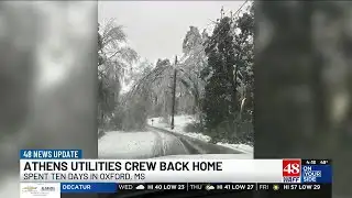 Athens Utilities crew returns from 10-day power restoration effort in Mississippi