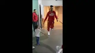 Atlanta Hawks High-Five Young Fan Before Game